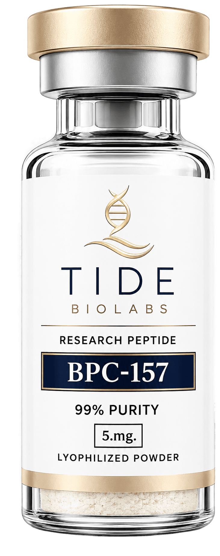 GLOW research peptide vial